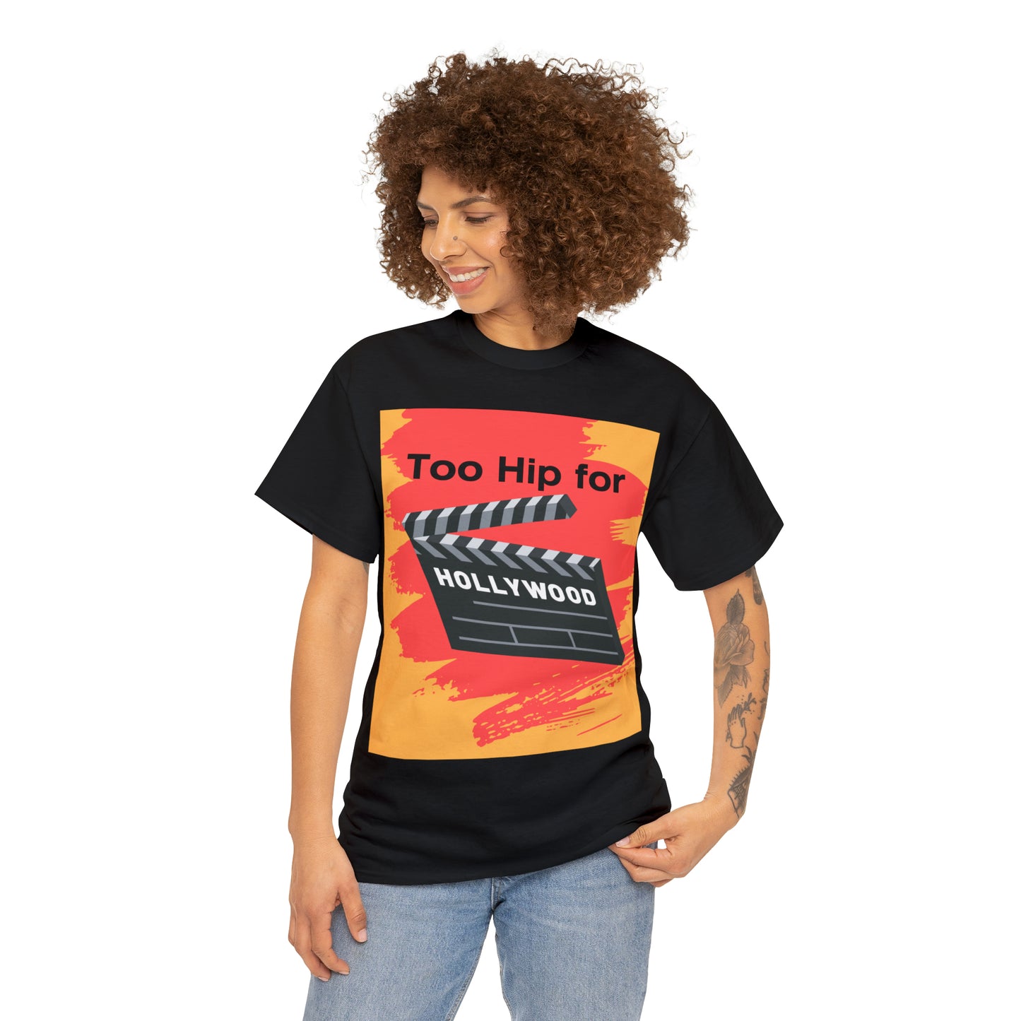 Too Hip For Hollywood Unisex Heavy Cotton Tee