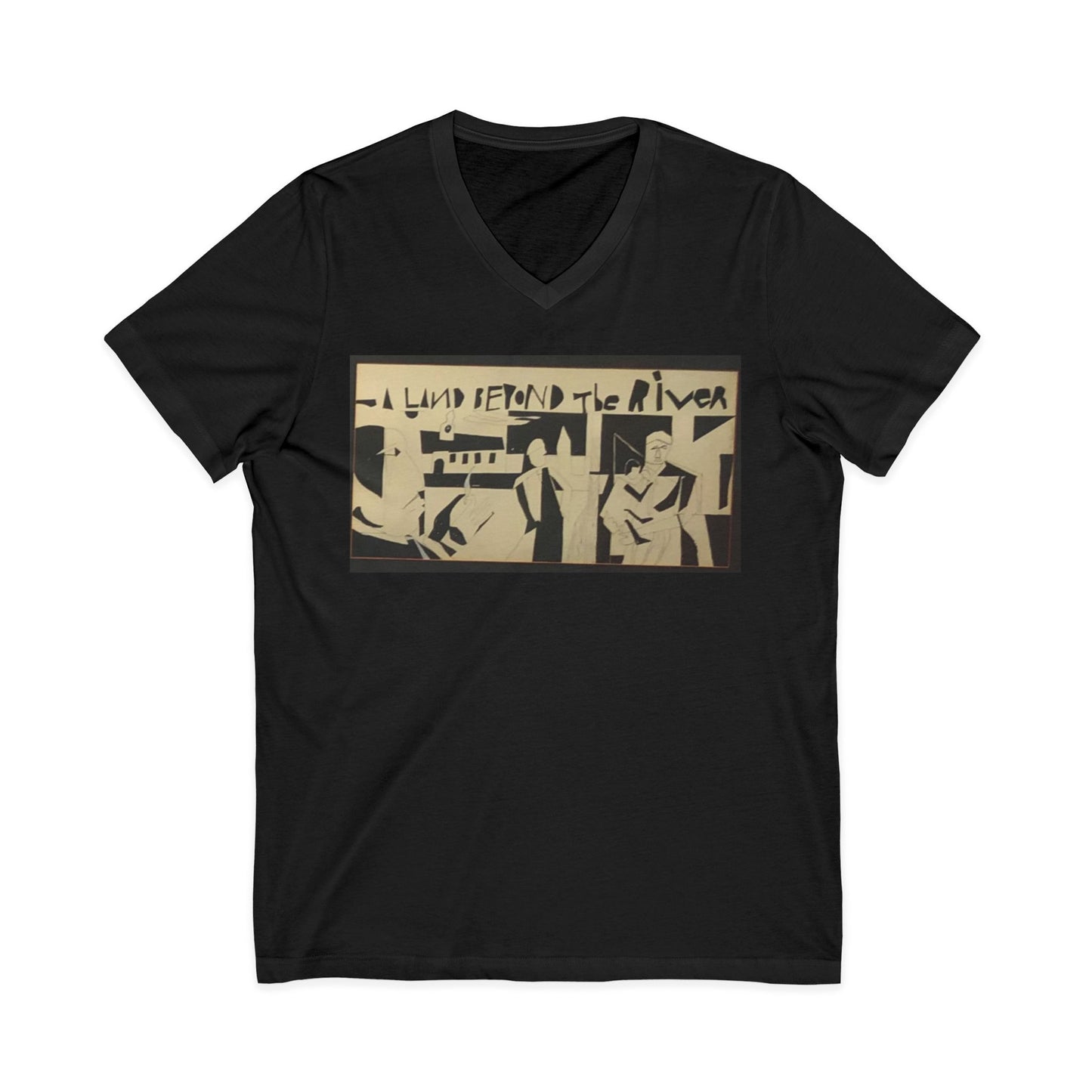 A Land Beyond The River - Artistic Unisex V-Neck Tee