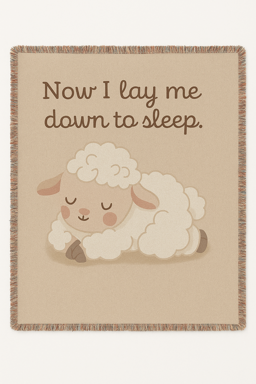 Now I Lay Me Down to Sleep — Woven Baby Blanket (37" x 52")