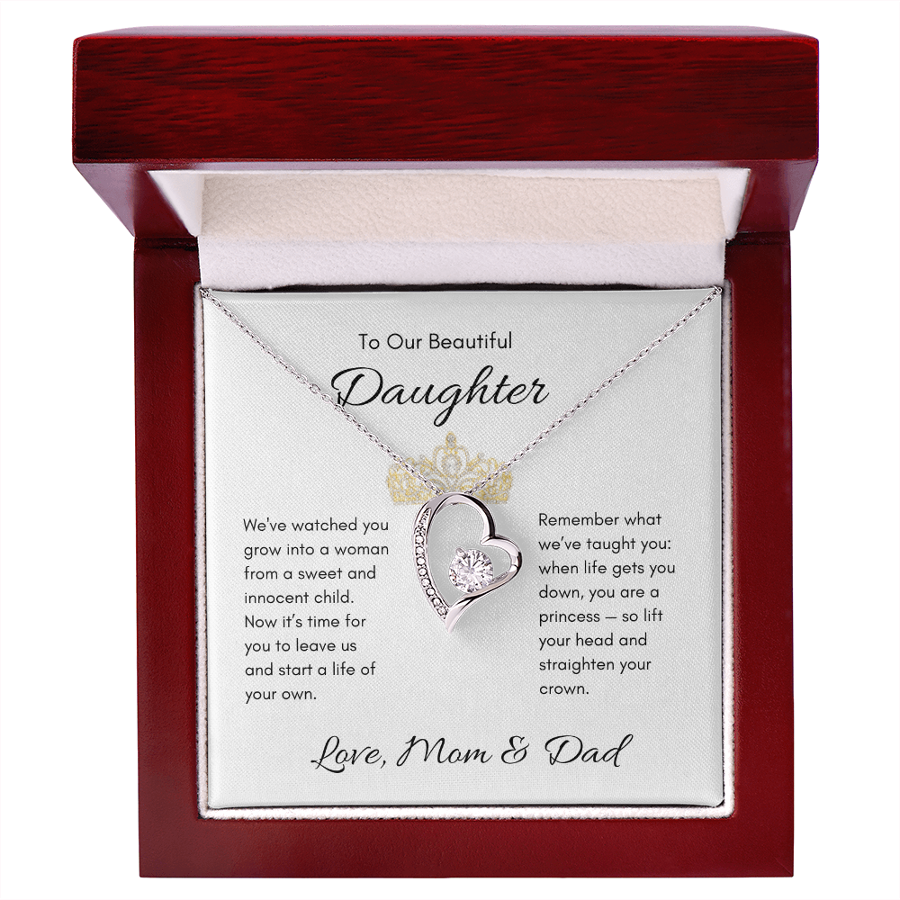 Our Daughter | Forever Love | From Mom & Dad | Bride to Be | Debutante | Princess | Off On Her Own