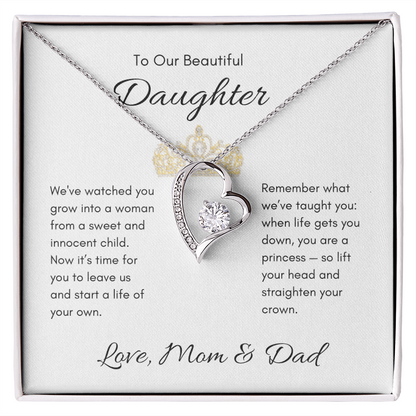Our Daughter | Forever Love | From Mom & Dad | Bride to Be | Debutante | Princess | Off On Her Own