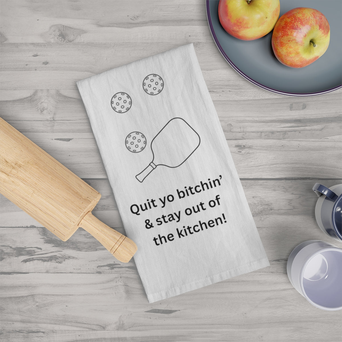 Funny Pickleball Tea Towel Gift for Players and Coaches