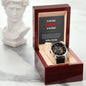 To The Best Husband In The World | Men's Openwork Watch