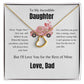 To My Incredible Daughter | Delicate Heart Necklace
